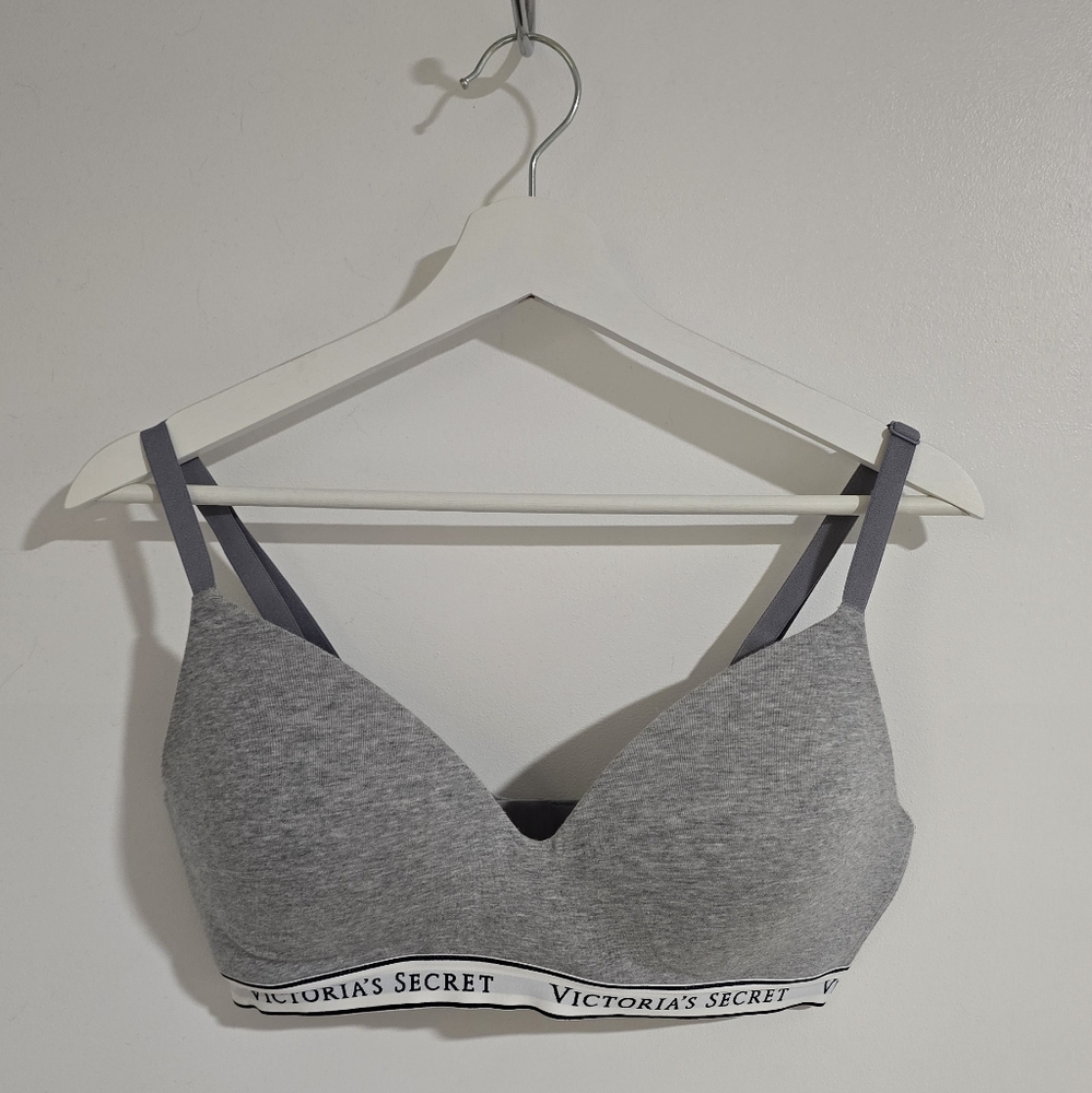 LIKE NEW (Please Read Description) Victoria's Secret Gray T-shirt Bra